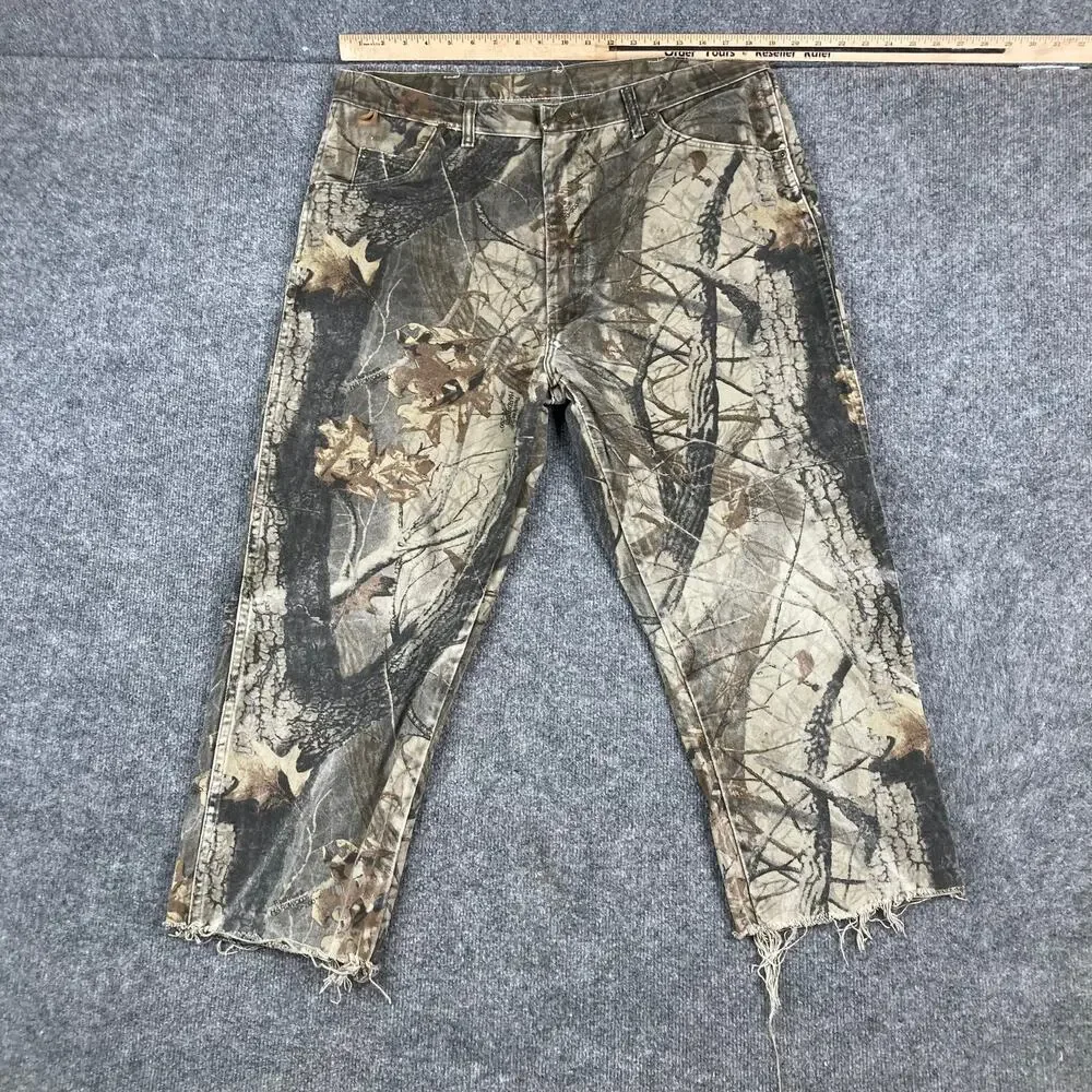Mossy Oak Shorts Womens‎ 40X34 Camo Hunting Cutoff Denim Outdoor Rugged Wear